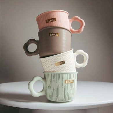 Кружка Homla TODIL 300 мл Бежевый 242953 фото - 4