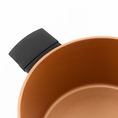 Каструля з кришкою Homla TRISTAN 2,4 л Чорний - 4 Каструля з кришкою Homla TRISTAN 2,4 л Чорний 228878 фото - 4