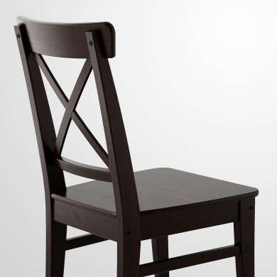 IKEA Обідній стілець INGOLF Чорний (ИКЕА ИНГОЛЬФ) 60217822 фото - 5