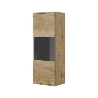 Витрина Halmar Nest W-1 | Дуб лефкас / Черный V-PL-NEST-W-1