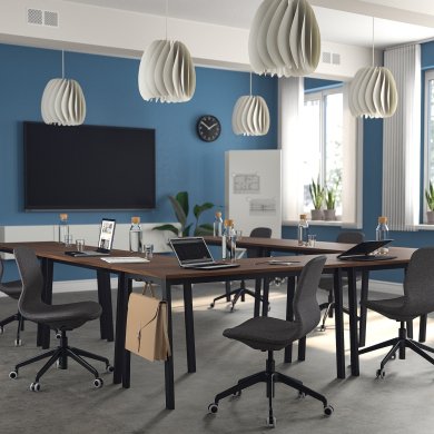 Письменный стол MITTZON Орех - 4 IKEA Письменный стол MITTZON Орех (ИКЕА МИЦОН) 19533003 фото - 4