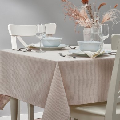 IKEA Скатерть SILVERARV 145х240 см Бежевый (ИКЕА СИЛЬВЕРАРВ) 80526579 фото - 2