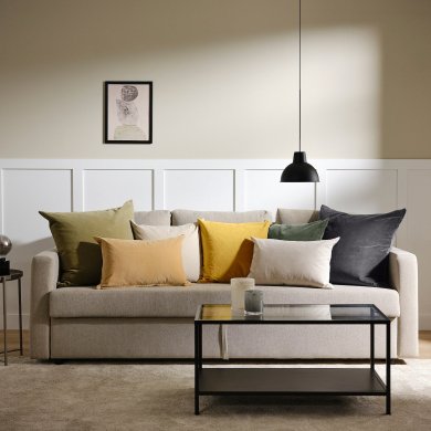 IKEA Декоративная наволочка SANELA 50х50 см Светло-бежевый (ИКЕА SANELA) 90321030 фото - 9