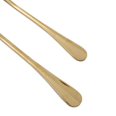 Набір салатних ложок Homla STILO 2 шт Золотий - 3 Набір салатних ложок Homla STILO 2 шт Золотий 215812 фото - 3