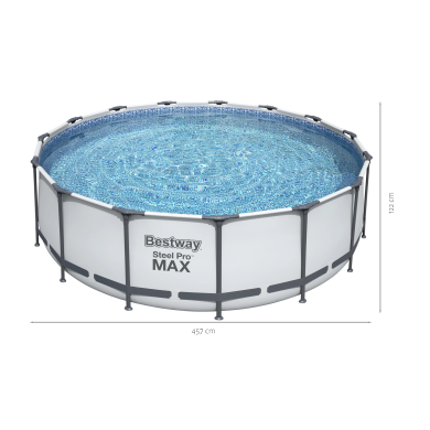 Каркасный бассейн Bestway 56441 STEEL PRO 457x122 см Белый 6942138982633 фото - 2