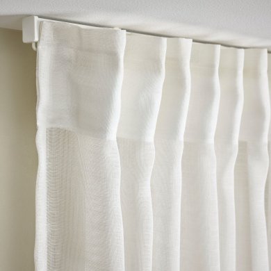 IKEA Тюль HALLEBRACKA 145х300 см 2 шт Білий (ИКЕА ХАЛЛЕБРАК) 70559674 фото - 9