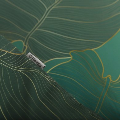 Комплект постільної білизни Homla GALLO 160x200 см Зелений 208857 фото - 5