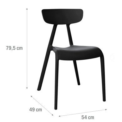 Обідній стілець Meven MARCO Чорний MV-261-APP-CZ-MARCO фото - 4