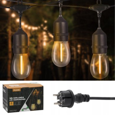 Декоративна гірлянда Garden Line 10 LED 7 м Теплий-білий SOL1243 фото - 6