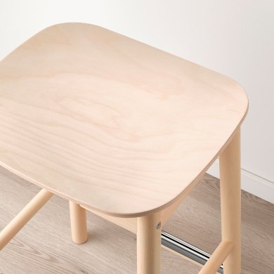 IKEA Барный табурет RONNINGE Дерево (ИКЕА РОННИНГЕ) 60512899 фото - 3
