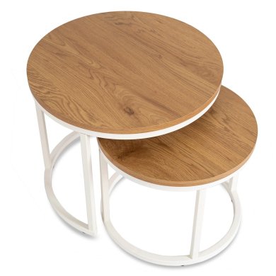 Комплект журнальних столів Mebel Elit DANIELLE 2 шт Дуб ME.DANIELLE/D/B/L фото - 3