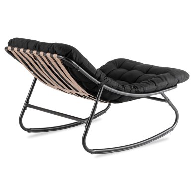 Кресло-качалка мягкое Mebel Elit AURORA Черный ME.AURORA/CZ/T/FW фото - 4