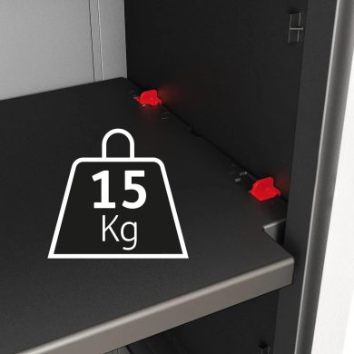 Садова шафа Keter/Kis ARMADIO DETROIT ALTO Чорний 249798 фото - 5