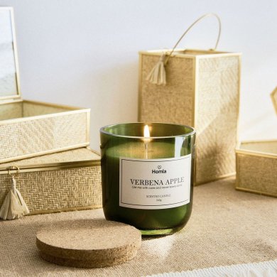 Ароматична свічка Homla VERDE Verbena Apple 240 г Зелений 228406 фото - 4