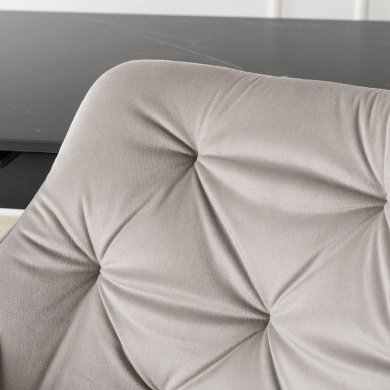 Обеденный стул Mebel Elit MODESTO Welur Серый ME.MODESTO/P/CZ/V/K фото - 8