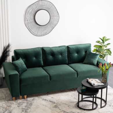 Розкладний диван Mebel Elit EMIL Зелений MGK.ELIO/VELLUTO10/SOF фото - 8