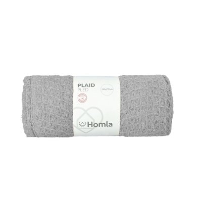 Плед Homla Vaffel 130x170 см Світло-сірий 154192 фото - 4