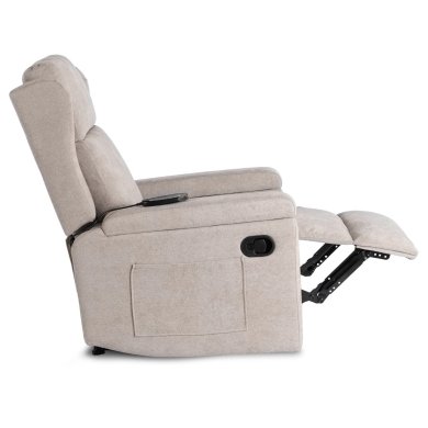 Крісло м'яке розкладне масажне з реклайнером Mebel Elit SEBASTIAN Бежевий ME.SEBASTIAN/BZ/T/FW фото - 6