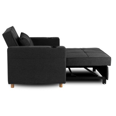 Крісло м'яке розкладне Mebel Elit SOLOR Чорний ME.SOLOR/CZ/T/FW фото - 3