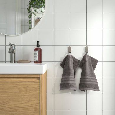 IKEA Полотенце для лица BROKGLIM 30х30 см Серый (ИКЕА БРОКЛИМ) 70612025 фото - 3