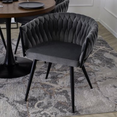 Обеденный стул Mebel Elit EMPOLI Welur Серый - 7 Обеденный стул Mebel Elit EMPOLI Welur Серый ME.EMPOLI/P/V/K фото - 7