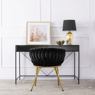 Обеденный стул Mebel Elit CAPRI Welur Черный - 7 Обеденный стул Mebel Elit CAPRI Welur Черный ME.CAPRI/CZ/ZL/V/K фото - 7