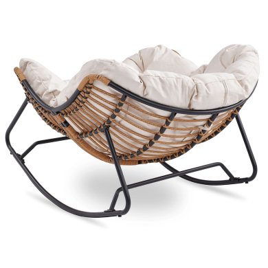 Кресло-качалка мягкое Mebel Elit ELTON Бежевый ME.ELTON/BZ/T/FW фото - 3