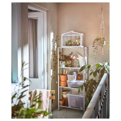 IKEA Стелаж HYLLIS Сріблястий (ИКЕА HYLLIS) 00278578 фото - 8