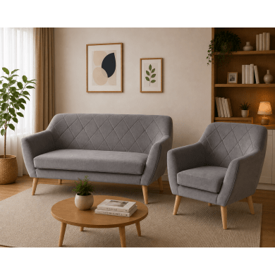 Диван Signal KIER 2 Welur Серый KIER2V14BU-P фото - 3