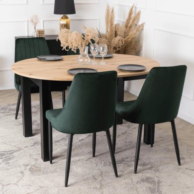 Обеденный стул Mebel Elit BARI Welur Зеленый ME.BARI/Z/V/K фото - 9