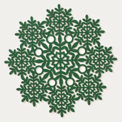 Набір сервірувальних килимків Homla ORKEL 38 см 2 шт Зелений 242210 фото - 2