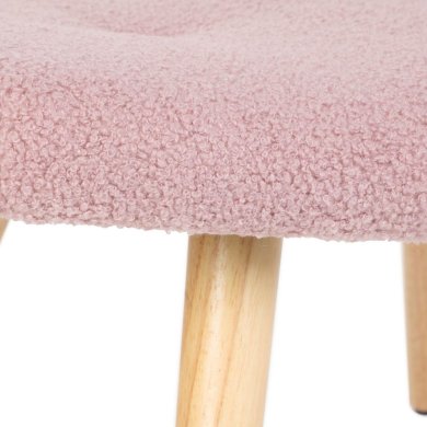 Подставка для ног Homla MOSS TEDDY BOUCLE Розовый 213790 фото - 3
