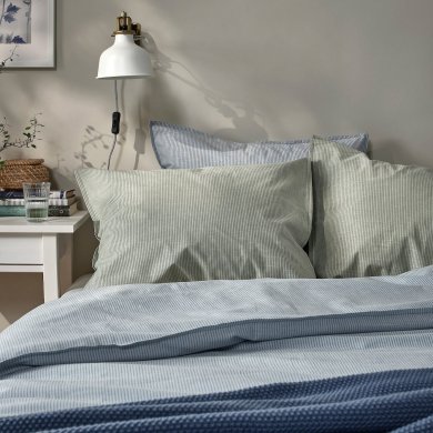 IKEA Наволочка BERGPALM 50х60 см Зеленый (ИКЕА БЕРГПАЛЬМ) 10577143 фото - 4