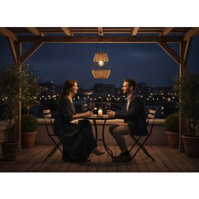 Декоративний світильник на сонячній батареї Garden Line LAP8938 Бежевий LAP8938 фото - 4