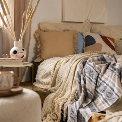 Комплект постельного белья Homla DELIA PREMIUM 160x200 см Бежевый - 3 Комплект постельного белья Homla DELIA PREMIUM 160x200 см Бежевый 213552 фото - 3