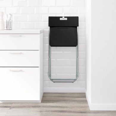 Обеденный стул складной GUNDE Черный - 5 IKEA Обеденный стул складной GUNDE Черный (ИКЕА GUNDE) 00217797 фото - 5