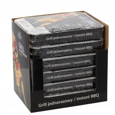 Одноразовый угольный гриль Garden Line BBQ3681 Серебристый - 4 Одноразовый угольный гриль Garden Line BBQ3681 Серебристый BBQ3681 фото - 4