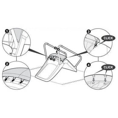 Комплект садових меблів Keter RIO PATIO Графіт 211429 фото - 13