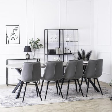 Обеденный стул Mebel Elit RIO Welur Серый - 8 Обеденный стул Mebel Elit RIO Welur Серый ME.RIO/P/V/K фото - 8