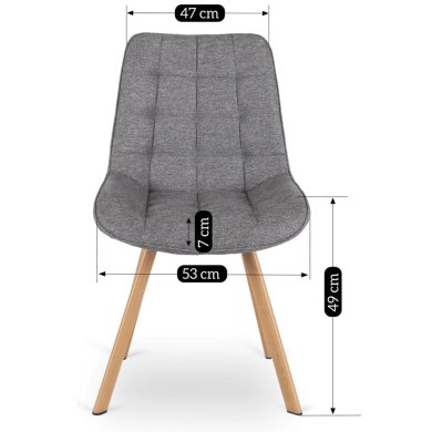 Обідній стілець Mebel Elit KATHY Сірий ME.KATHY/P/D/T/K фото - 9