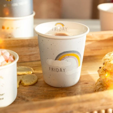 Кружка Homla ANNBEE 250 мл | Сірий / Принт 218284 фото - 3