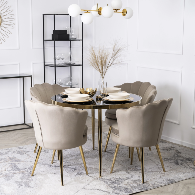 Обідній стілець Mebel Elit VIOLA Welur Бежевий ME.VIOLA/EC/ZL/V/K фото - 6