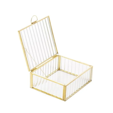 Шкатулка для украшений Homla GRAZIA 13x11x5 см | Прозрачный / Золотой - 2 Шкатулка для украшений Homla GRAZIA 13x11x5 см | Прозрачный / Золотой 215439 фото - 2