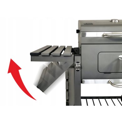 Угольный гриль с чугунной решеткой Kontrast BBQ1010 Серебристый - 5 Угольный гриль с чугунной решеткой Kontrast BBQ1010 Серебристый 5.22.14218 фото - 5