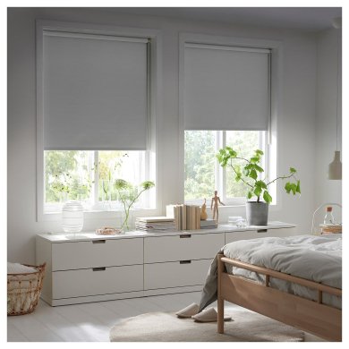 IKEA Рулонная штора FRIDANS 200х195 см Серый (ИКЕА ФРИДАНС) 20396929 фото - 3