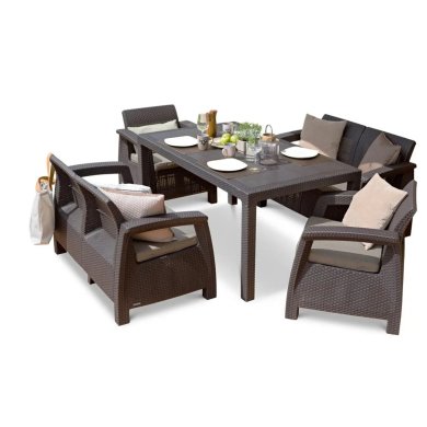 Садовый стол Keter MELODY Коричневый - 4 Садовый стол Keter MELODY Коричневый 230667 фото - 4