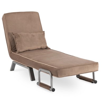 Крісло м'яке розкладне Mebel Elit BART Welur Бежевий ME.BART/BZ/V/FW фото - 7