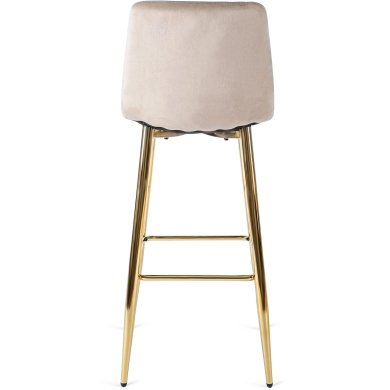 Барный стул Mebel Elit ARIEL Welur Бежевый - 4 Барный стул Mebel Elit ARIEL Welur Бежевый ME.ARIEL/EC/ZL/V/H фото - 4
