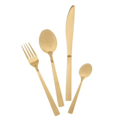 Набор столовых приборов Homla FABRO 24 шт Золотой - 3 Набор столовых приборов Homla FABRO 24 шт Золотой 228055 фото - 3