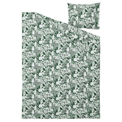 Комплект постельного белья SKOGSDUVA 150х200 см Принт - 7 IKEA Комплект постельного белья SKOGSDUVA 150х200 см Принт (ИКЕА СКОГСДУВА) 90576804 фото - 7